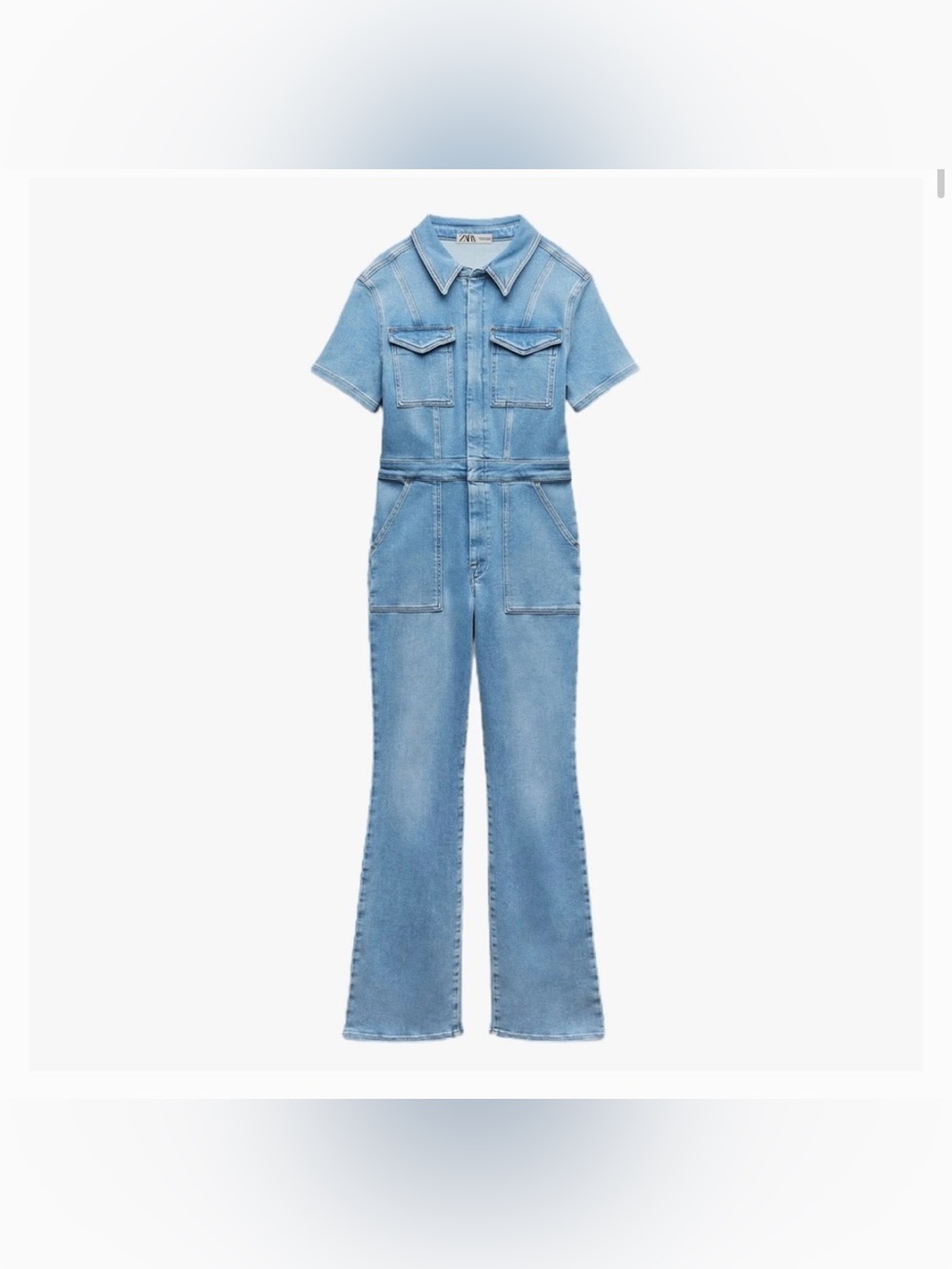 Zara x Good American Denim Sculpting Body Jumpsuit